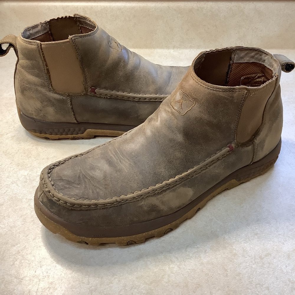 Twisted X Men’s 4” Chelsea Driving Moc Boots MXCG001 Size 12W
